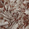 PRINTED CREPE AIR-FLOW  FLORAL BROWN BEIGE