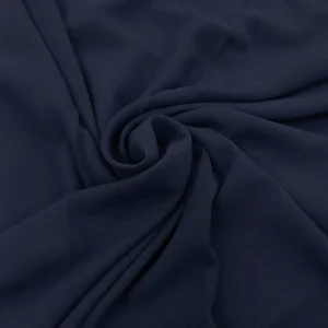 STRETCH CUBIC CREPE GEORGETTE NAVY
