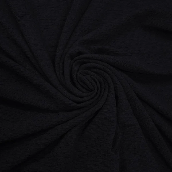 CREPE CREASE BUBBLE KNIT BLACK