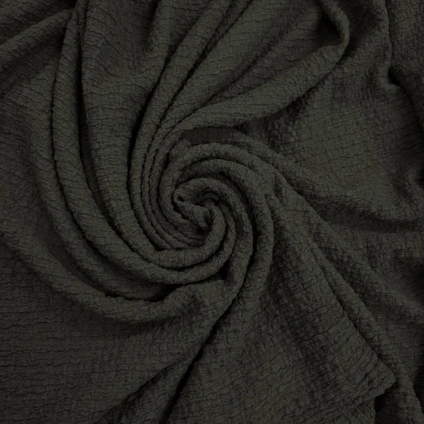 CREPE CREASED BUBBLE KNIT KHAKI