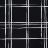 CREPE PRINTED BUBBLE CHECK BLACK