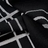 CREPE PRINTED BUBBLE CHECK BLACK