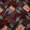 CREPE PRINTED BUBBLE PAISLEY BROWN