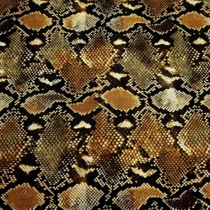 CREPE PRINTED BUBBLE SNAKESKIN GOLD