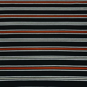 CREPE PRINTED BUBBLE STRIPE BLACK