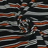CREPE PRINTED BUBBLE STRIPE BLACK