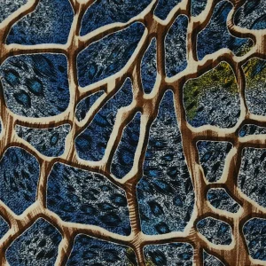 CREPE PRINTS MELANGE CRACK.BLUE