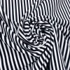 CREPE PRINTS MELANGE STRIPE WHITE n BLACK