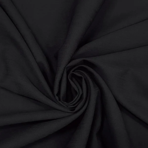 CREPE SELF-STRIPE BLACK