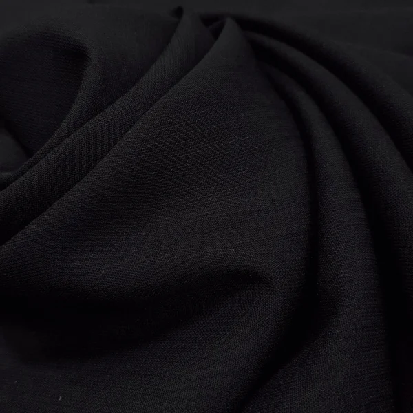 CREPE SELF-STRIPE BLACK