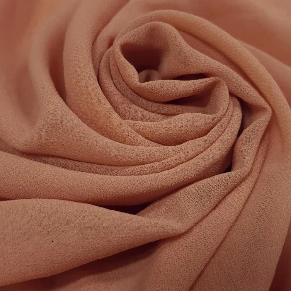 STRETCH CREPE-CHIFFON CINNAMON