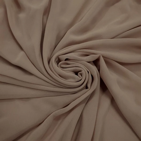 STRETCH CREPE-CHIFFON LIGHT TAUPE