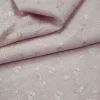 FOILED POLY- VOILE EMBROIDERED DETAIL MILK