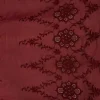 POLY- VOILE EMBROIDERED MAROON