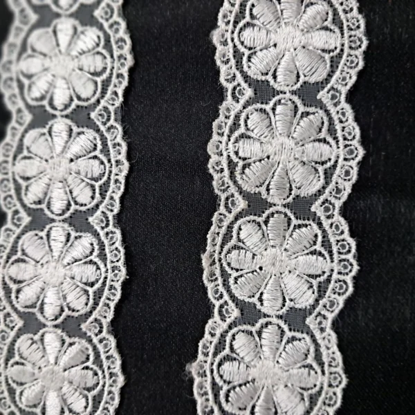 GUIPURE ORGANZA TRIM DAISY CEAM