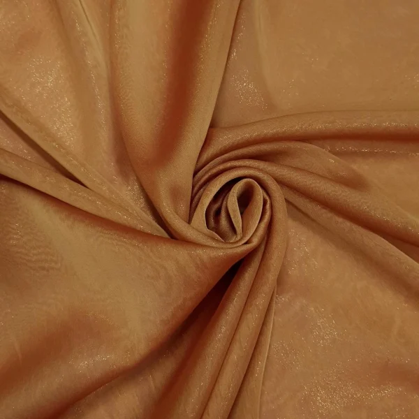 CHIFFON SHOTT-FOILED BURN-ORNG