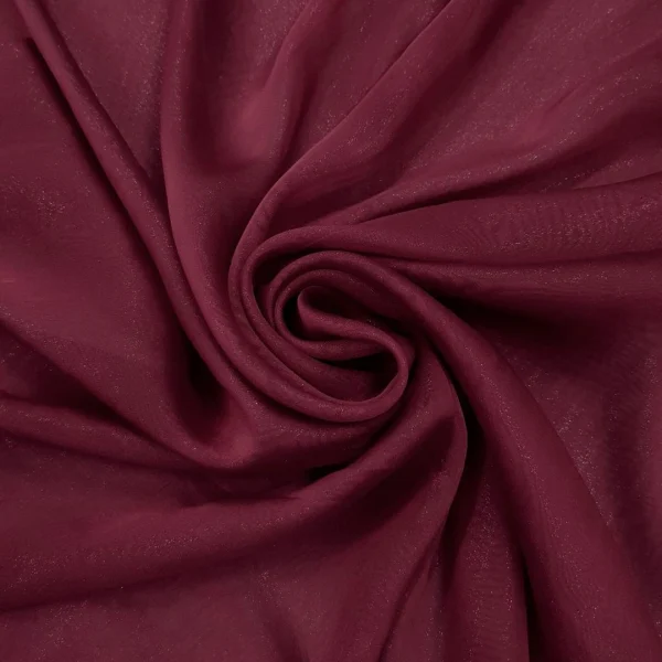 CHIFFON FOILED 2-TONE BURGANDY