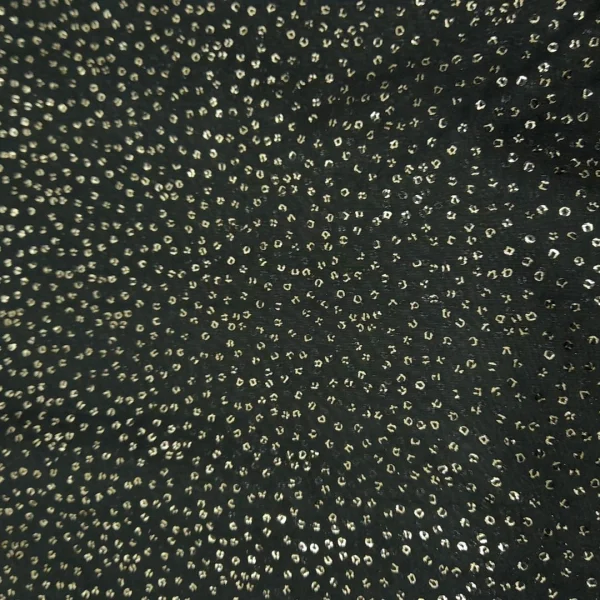 DCHIFFON FOILED 2 BLACK