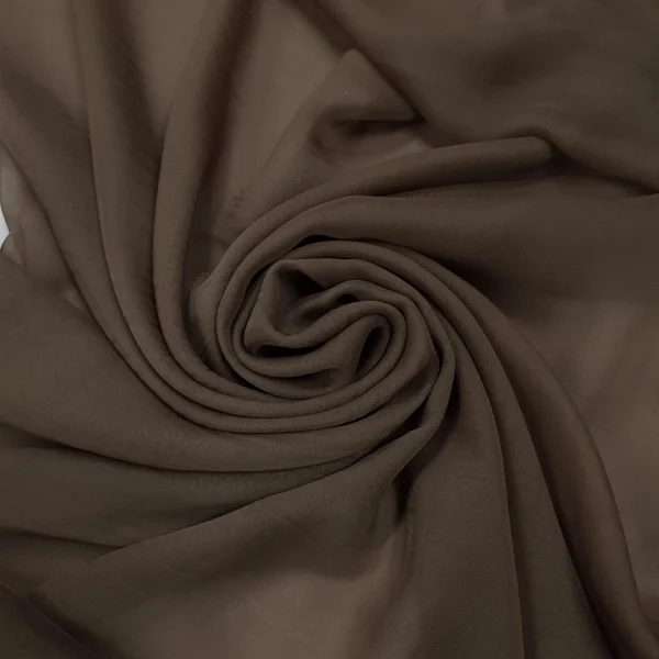 POLYESTER CHIFFON  LIGHT BROWN