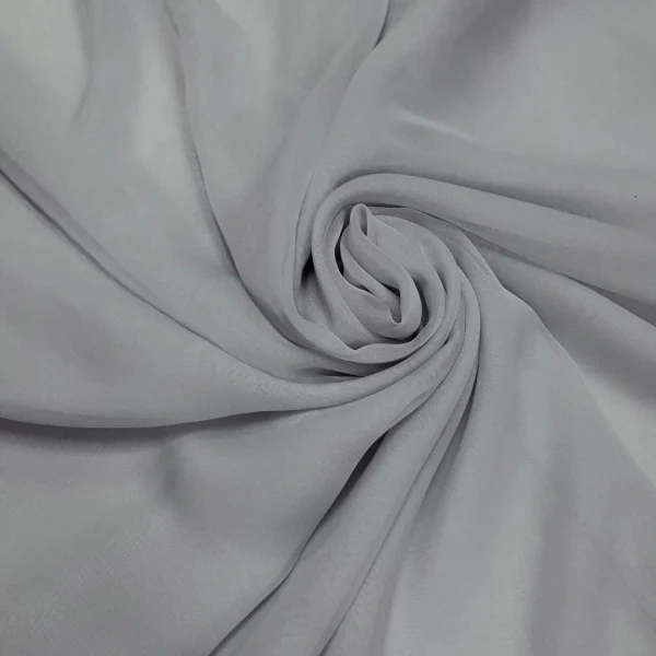 POLYESTER CHIFFON LT.SILVER
