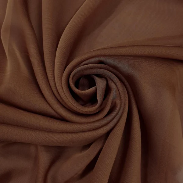 POLYESTER CHIFFON 2TONE BROWN