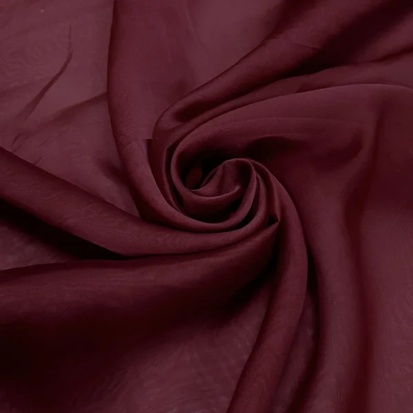 POLYESTER CHIFFON 2TONE CHERRY RED