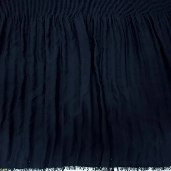 MILK GEORGETTE PLEATED (2556-3) DARK NAVY