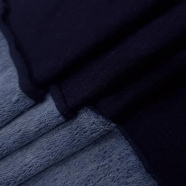 COTTON TERRY FLEECE UNBRUSHED NAVY