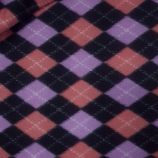 POLAR  FLEECE DIAMOND CHECK MULTI