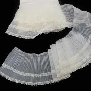 FLG1-CRM-1.webp FANCY LACE GATHERED DOUBLE LACE BORDERCREAM