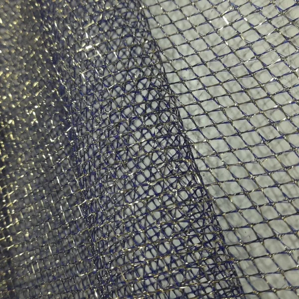 NYLON METALLIC NET PURPE GOLD