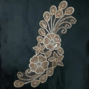 BEADED FANCY PATCH PEACH