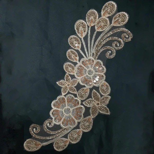 BEADED FANCY PATCH PEACH