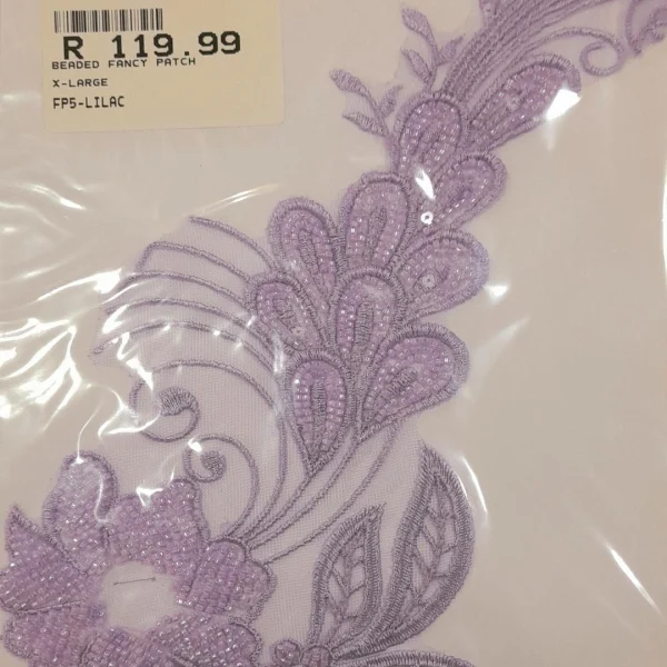 BEADED FANCY PATCH  X-LARGE