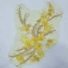 FANCY PATCH BEADED SMALL ROSES YELLOW