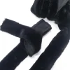 FUR TRIM BLACK