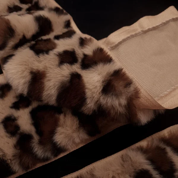 FUR TRIM LEOPARD