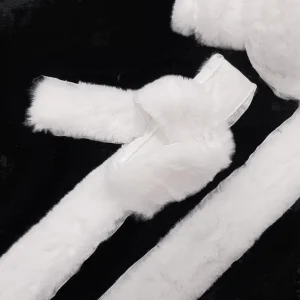 FUR TRIM WHITE