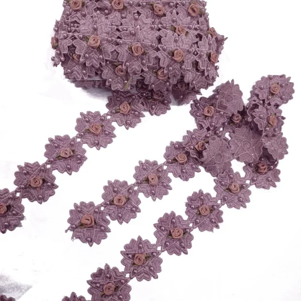 FLOWER TRIM LACE DIAMANTE DUSTY n DUSTY