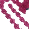 FLOWER TRIM IWTH DAISY DIAMANTE CERISE