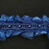 LACE RUFFLED BEADED-NAVY