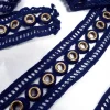 GUIP LACE  EYE-LET NAVY