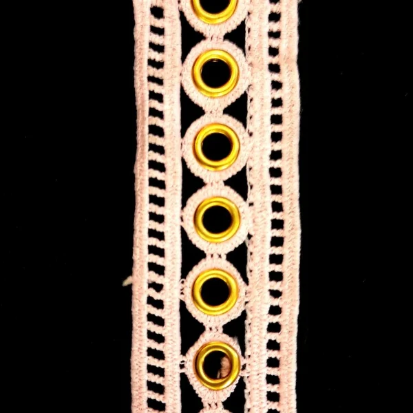 GUIP LACE  EYE-LET PINK
