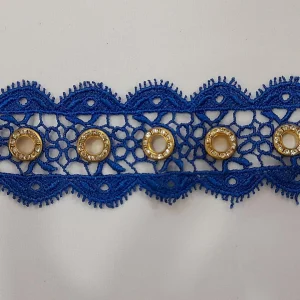 GUIP LACE  EYE-LET DIAMNT ROYAL