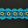 GUIP LACE  EYE-LET DIAMNT TURQ