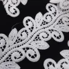 GUIPPOIRE BRIDAL  DBL SCALLOPED PAISLY  WHITE