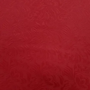 JACQUARD HEAVY EMBOSSED RED