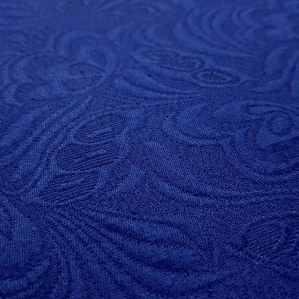 JACQUARD HEAVY EMBOSSED ROYAL