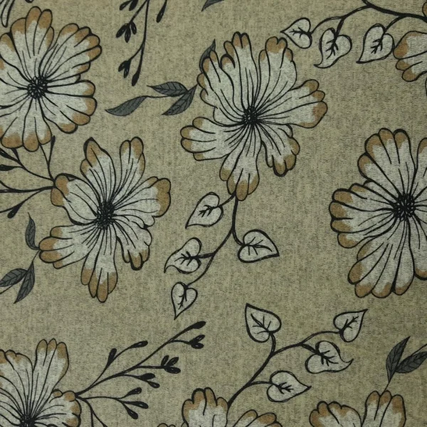 JERSEY KNIT PRINTED DAISY STONE