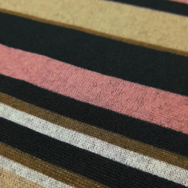 JERSEY KNIT PRINTED STRIPE MULTI